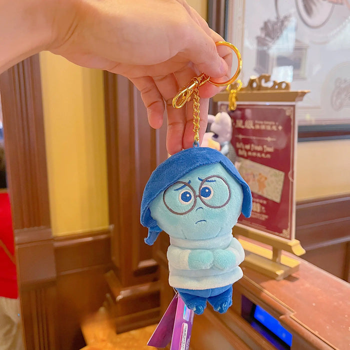 Hong Kong Disney Inside Out Sadness, Anger, Joy, Fear Plush Toy Keychain - DAYDREAMING LAND