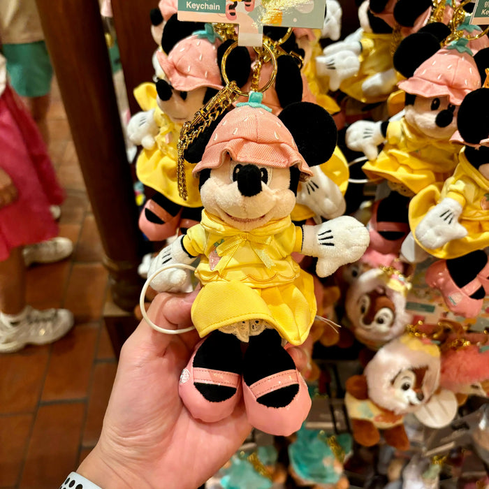 Shanghai Disney 2024 Summer Mickey and Minnie Plush Toy Keychain Gift Shanghai Disney Resort