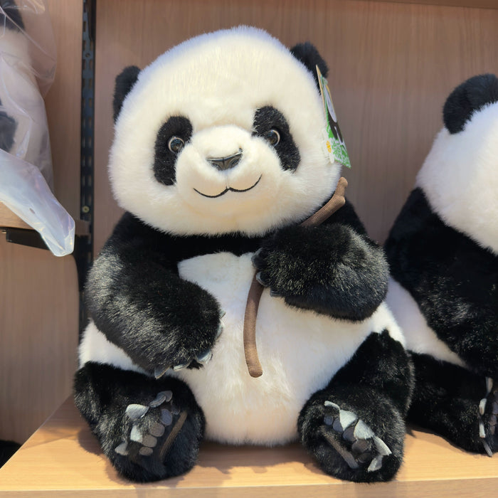 Chongqing Zoo - Yu Ai Panda Sitting Plush Toy with Bamboo (Two Sizes) Chongqing Zoo