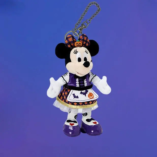 SHDL - 2024 Halloween Mickey & Minnie Plush Keychain Gift Shanghai Disney Resort