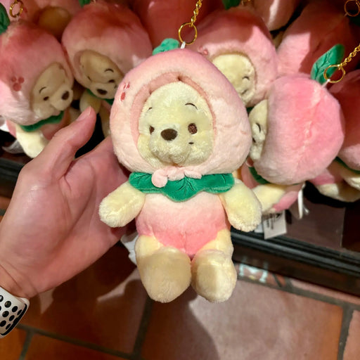SHDL - Shanghai Disneyland Peach Series Winnie the Pooh Plush Toy Keychain – Adorable Companion, Sweet Gift for On-the-Go Fun! - DAYDREAMING LAND