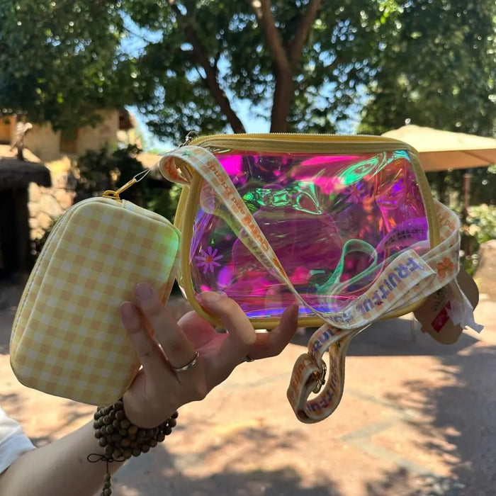 Shanghai Disney 2024 Summer Duffy and CookieAnn Transparent Shoulder Bag Dual - purpose Bag Gift - DAYDREAMING LAND