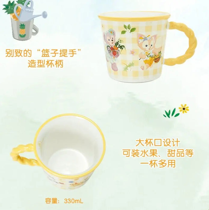 Shanghai Disney 2024 Summer Duffy and LinaBell Mug Office Ceramic Water Cup - DAYDREAMING LAND