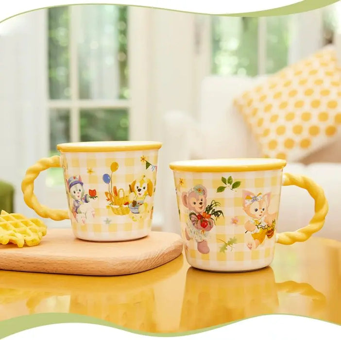 Shanghai Disney 2024 Summer Duffy and LinaBell Mug Office Ceramic Water Cup - DAYDREAMING LAND