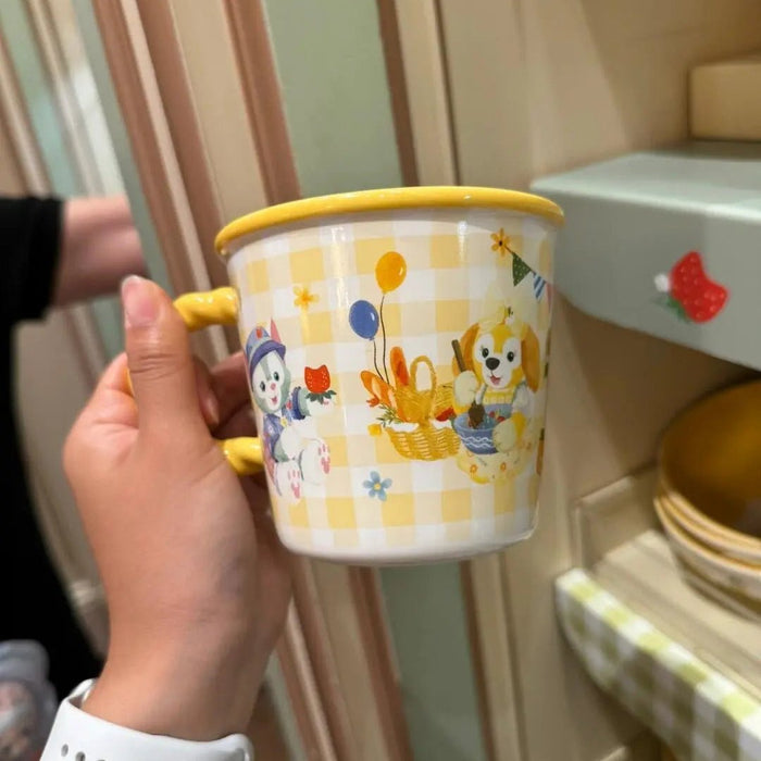 Shanghai Disney 2024 Summer Duffy and LinaBell Mug Office Ceramic Water Cup - DAYDREAMING LAND