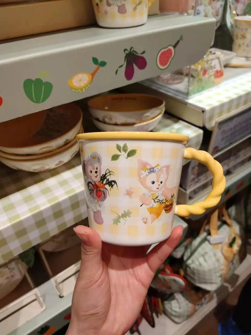 Shanghai Disney 2024 Summer Duffy and LinaBell Mug Office Ceramic Water Cup - DAYDREAMING LAND