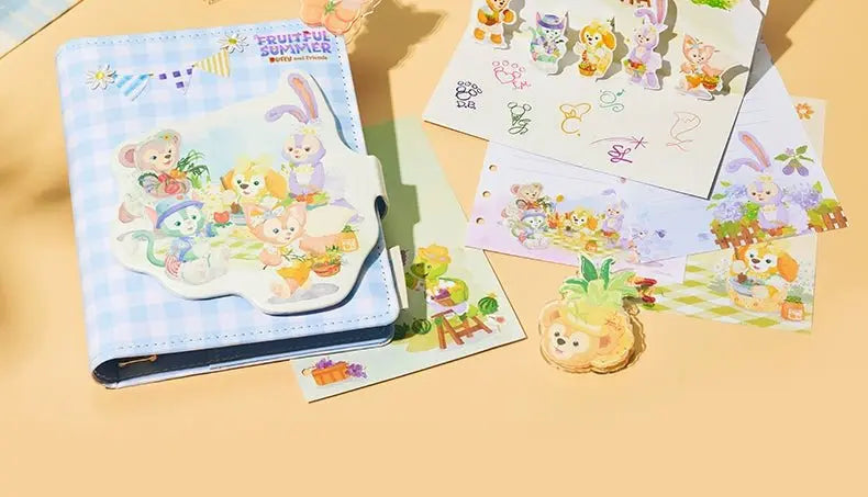 Shanghai Disney 2024 Summer Duffy and LinaBell Notebook Planner Office Supplies - DAYDREAMING LAND