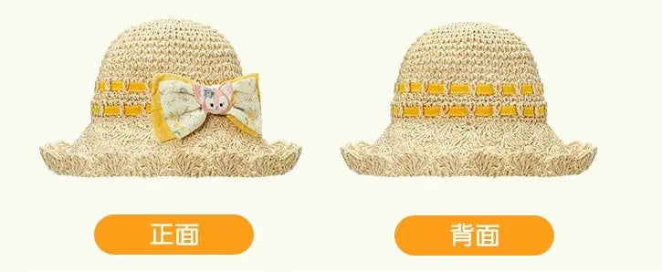 Shanghai Disney 2024 Summer Duffy and LinaBell Straw Hat Summer Sunshade Breathable Hat - DAYDREAMING LAND