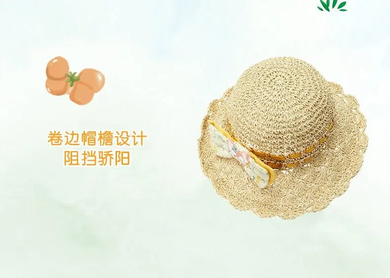 Shanghai Disney 2024 Summer Duffy and LinaBell Straw Hat Summer Sunshade Breathable Hat - DAYDREAMING LAND