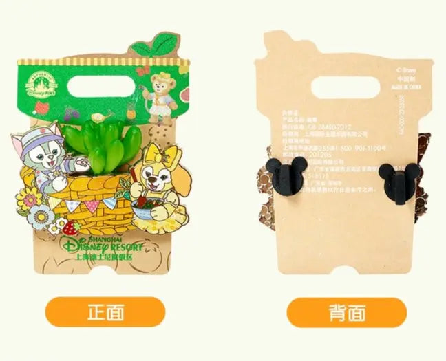 Shanghai Disney 2024 Summer Duffy, CookieAnn & Gelatoni Badge Decoration - DAYDREAMING LAND