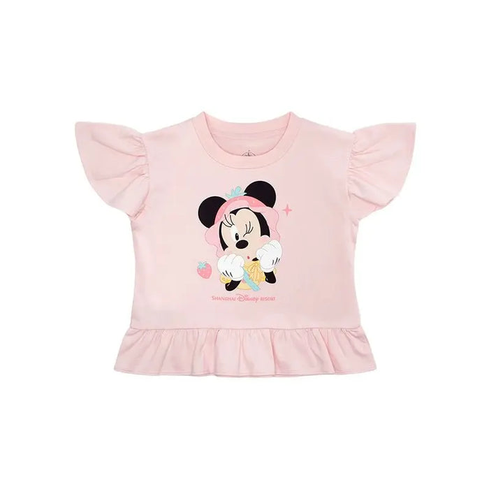 Shanghai Disney 2024 Summer Mickey and Minnie Adult Sun Protection Shirt Children’s T-Shirt and Shorts - DAYDREAMING LAND