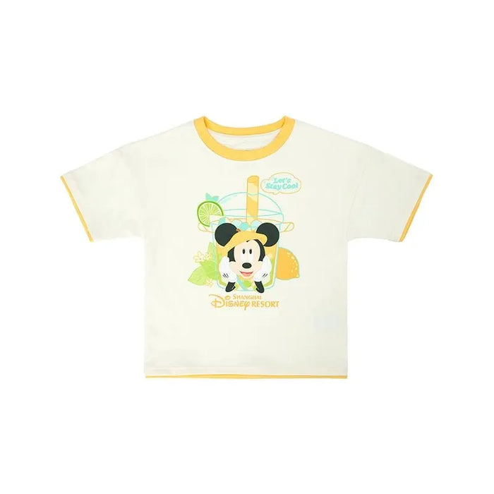 Shanghai Disney 2024 Summer Mickey and Minnie Adult Sun Protection Shirt Children’s T-Shirt and Shorts - DAYDREAMING LAND