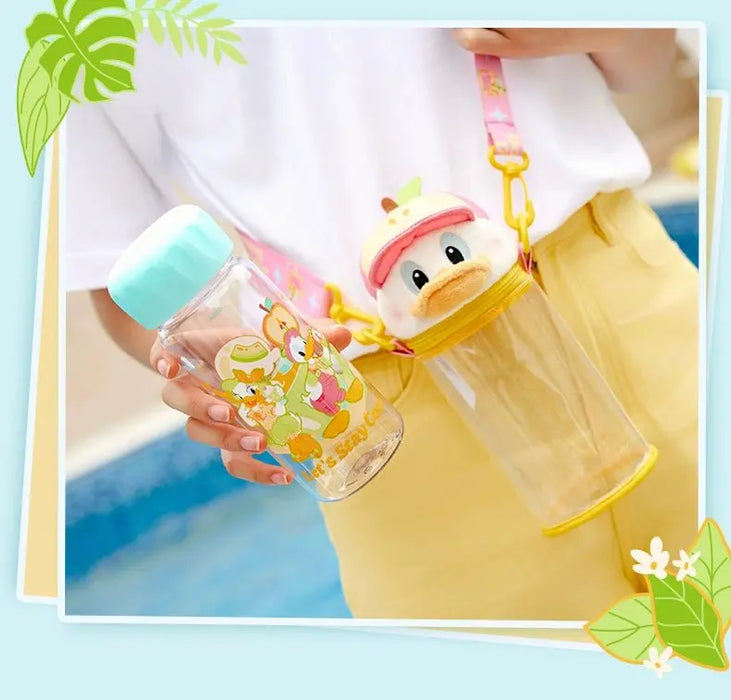 Shanghai Disney 2024 Summer Mickey & Donald Duck Crossbody Transparent Cup Holder - DAYDREAMING LAND