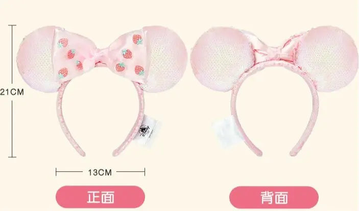 Shanghai Disney 2024 Summer Mickey & Minnie Sequined Headband Hair Accessory - DAYDREAMING LAND