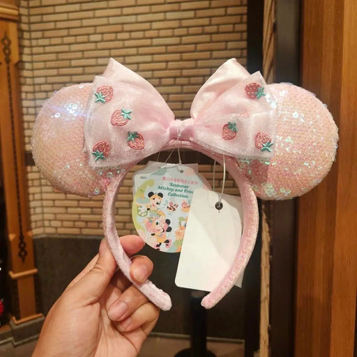 Shanghai Disney 2024 Summer Mickey & Minnie Sequined Headband Hair Accessory - DAYDREAMING LAND