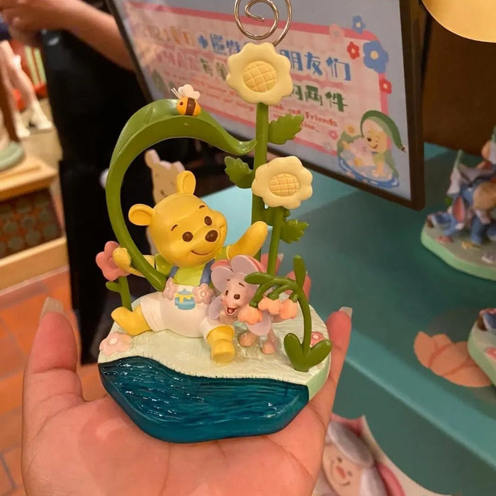 Shanghai Disney 2024 Summer Winnie the Pooh and Piglet Photo Holder Desk Ornament Gift - DAYDREAMING LAND