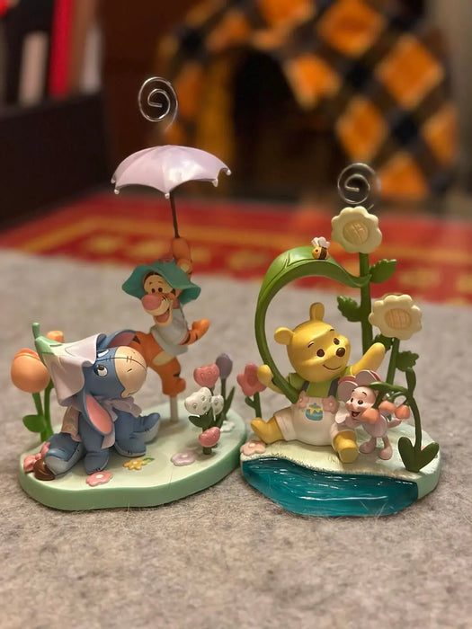 Shanghai Disney 2024 Summer Winnie the Pooh and Piglet Photo Holder Desk Ornament Gift - DAYDREAMING LAND