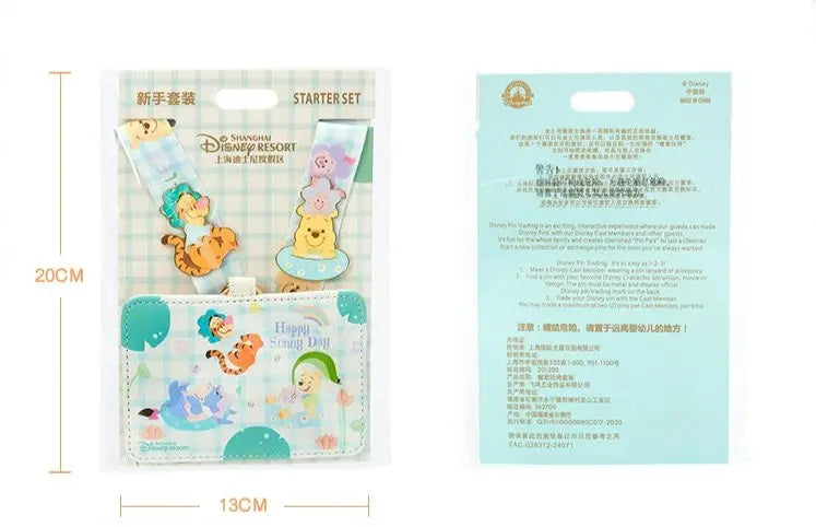 Shanghai Disney 2024 Summer Winnie the Pooh Badge Starter Kit Lanyard Card Holder - DAYDREAMING LAND